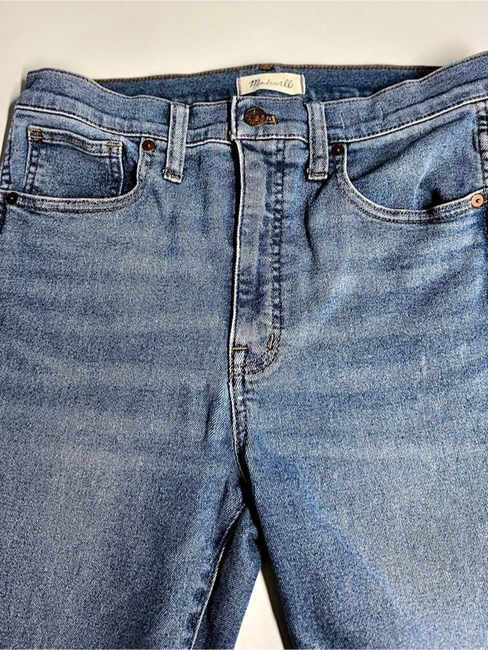 Maddewell 10" High-Rise Skinny Jeans Blue Waist 29